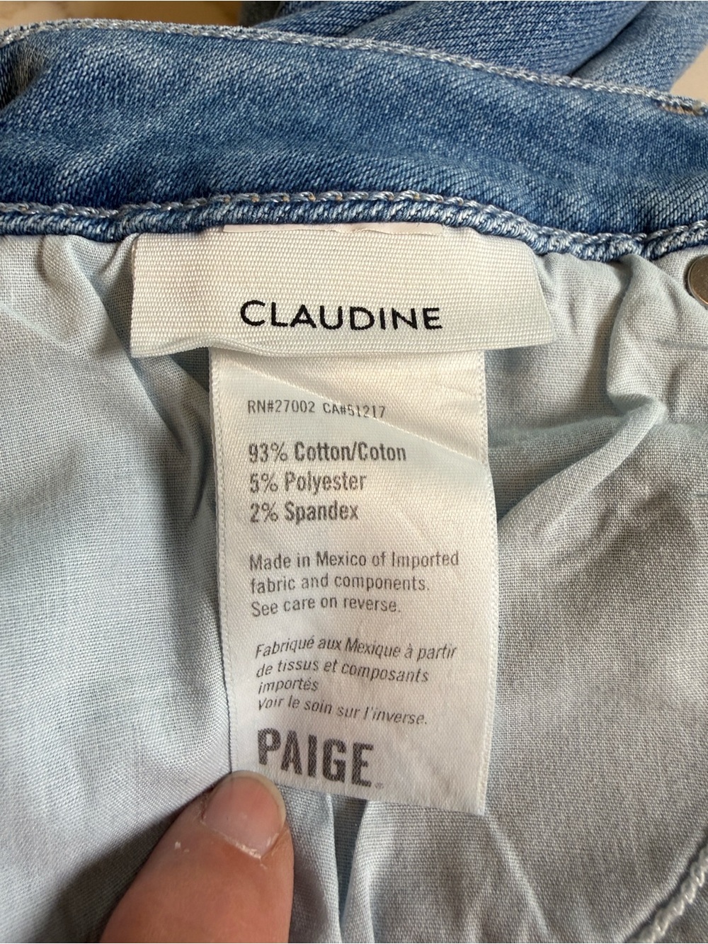 PAIGE Claudine High Rise Ankle Flare Jeans Light Blue NWT Size 34 - Picture 11 of 16